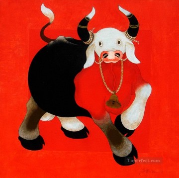 Indian bull 3 Oil Paintings